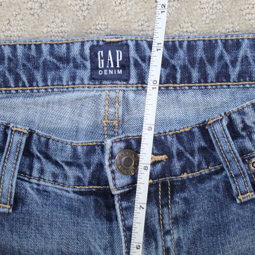 Gap Denim Sexy Boyfriend Jeans Womens 29 Regular Med Wash Denim - Picture 4 of 5
